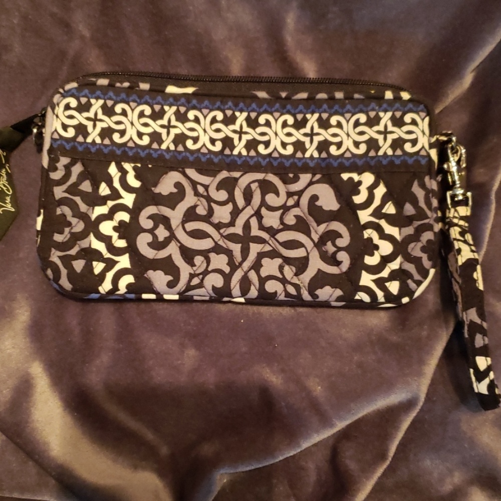 Vera Bradley Canterbury Cobalt wristlet